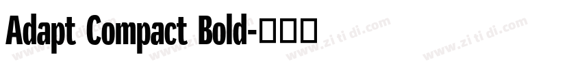 Adapt Compact Bold字体转换